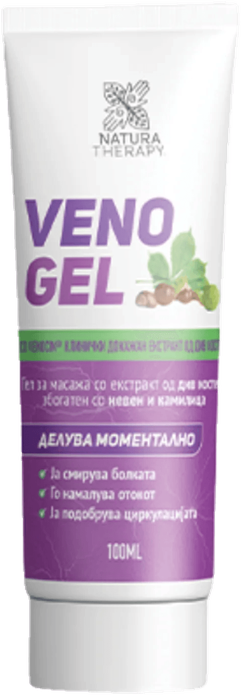 VENOGEL — гел со костен, невен и камилица – VENOGEL | NaturaTherapy – природни додатоци во исхраната