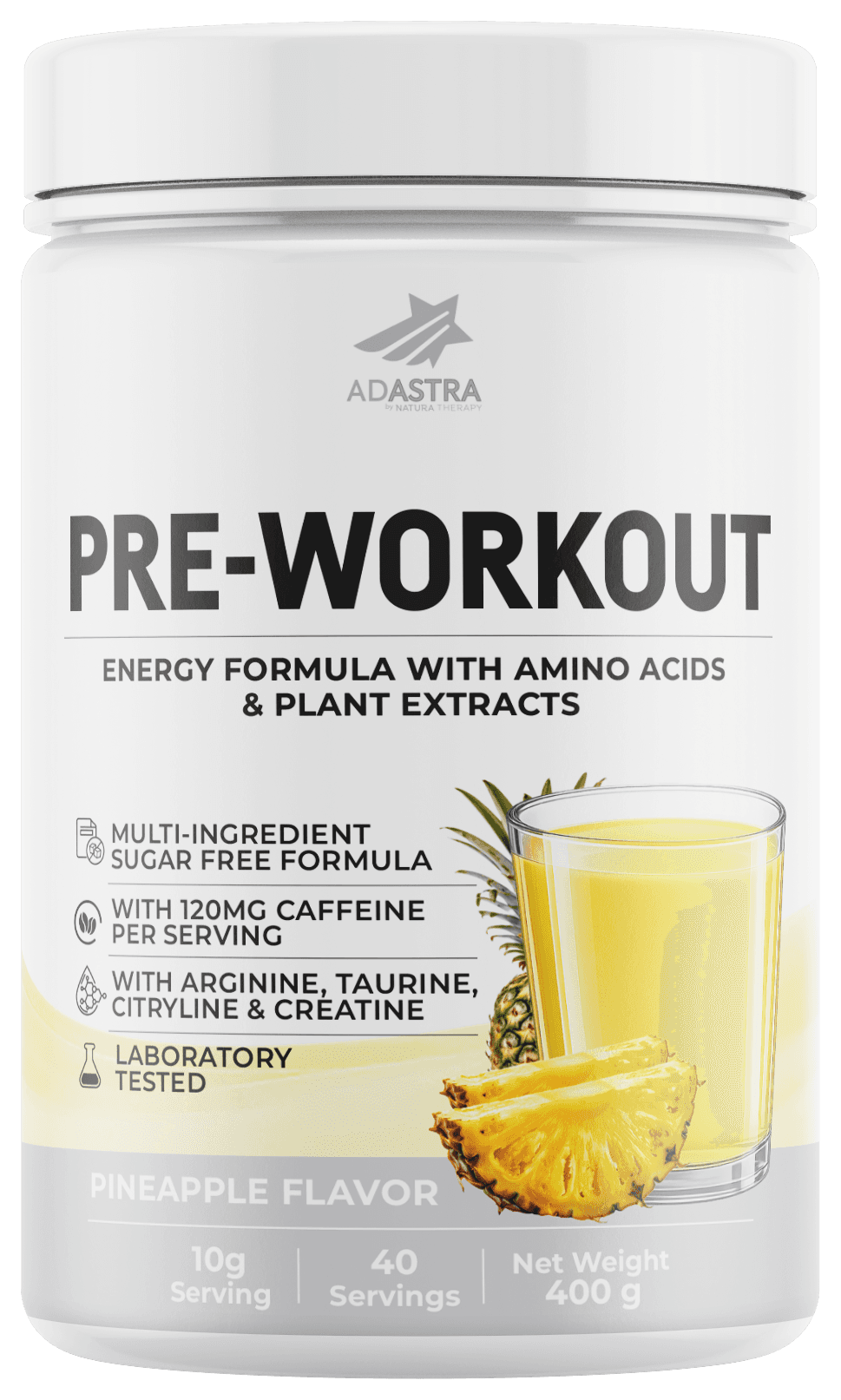 PRE-WORKOUT 400 г — енергија пред тренинг – PRE-WORKOUT | NaturaTherapy – природни додатоци во исхраната