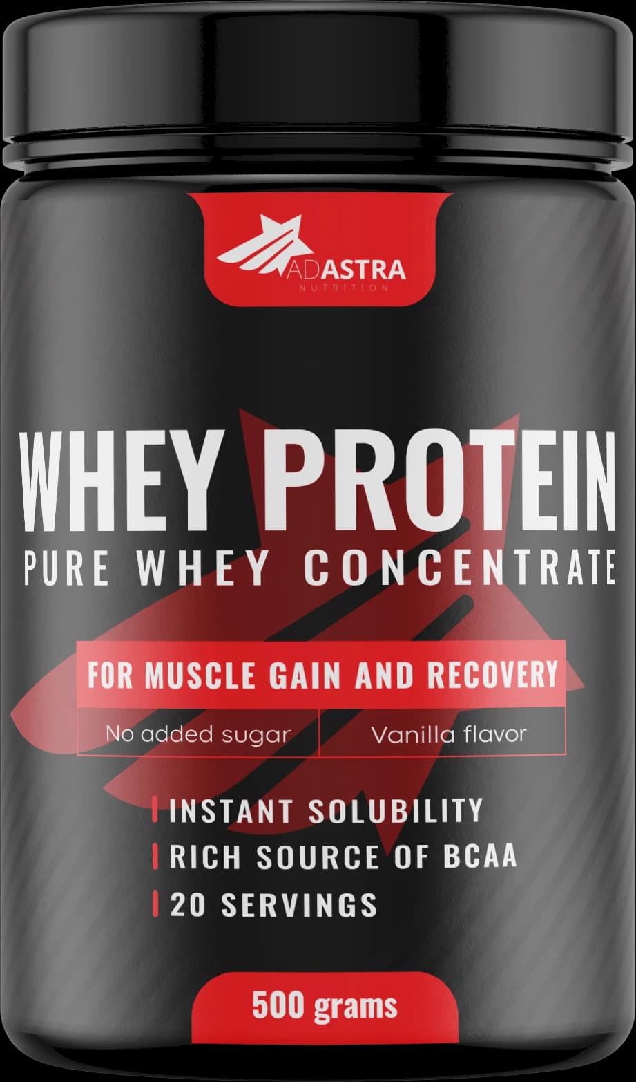 100% WHEY Protein 500 г — суруткин протеин за мускули и опоравување — Ванила – мускули | NaturaTherapy – природни додатоци во исхраната